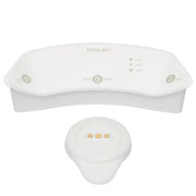 Digital thermometer unit, white oval base with control display and rounded sensor head