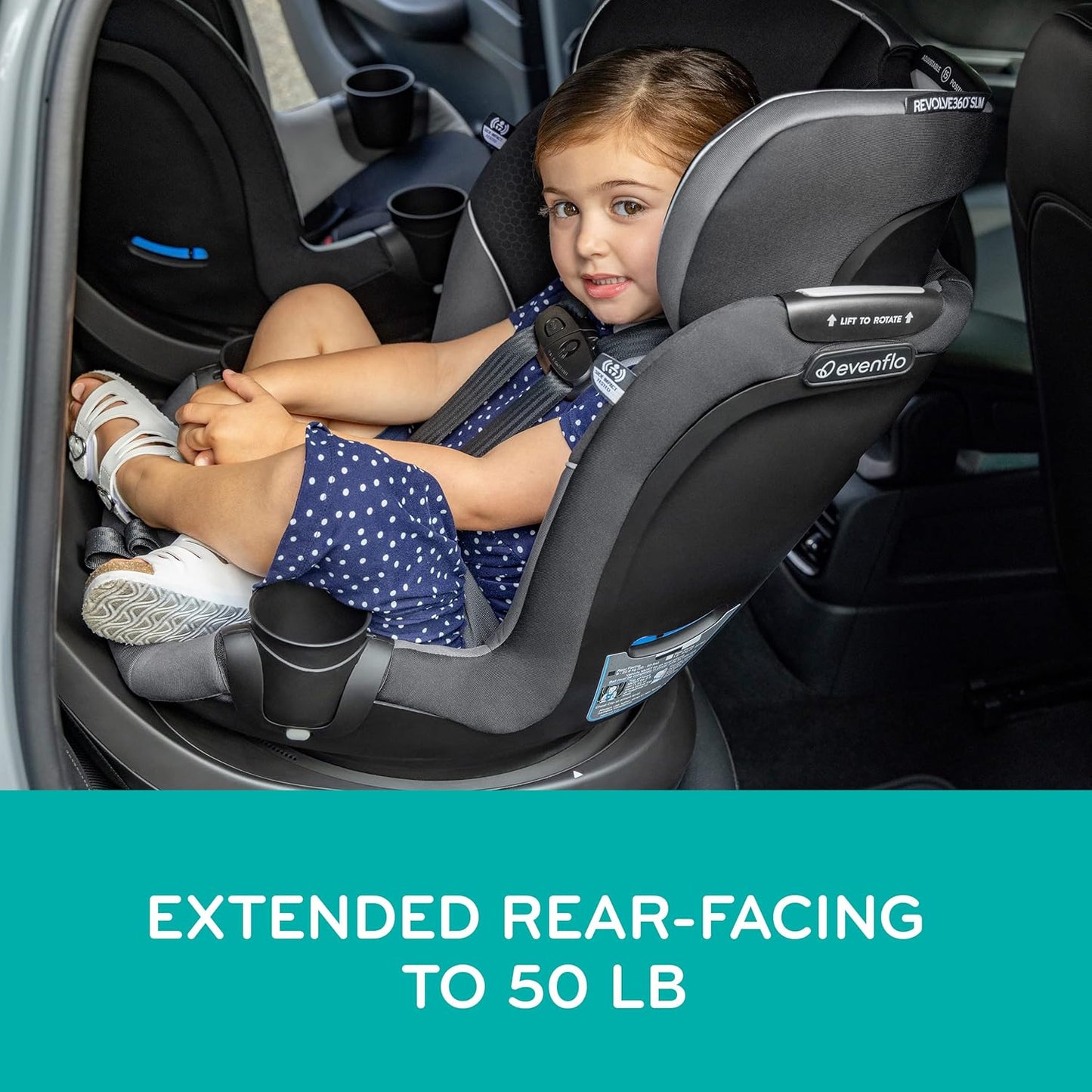 Evenflo Slim 2-in-1 Rotational Convertible Car Seat | Mamas & Papas, Babies, Nursing, Car Seat
