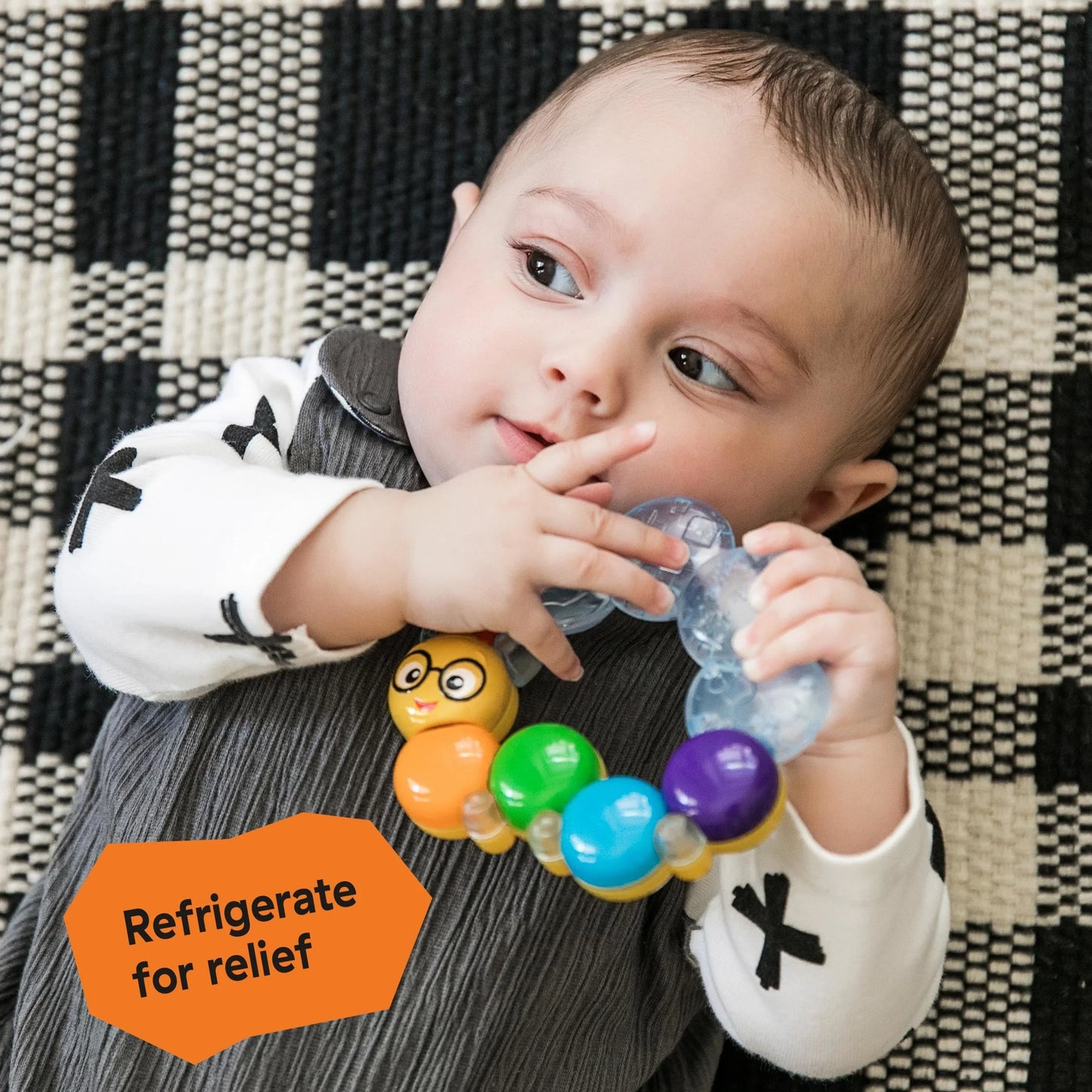 Teether-pillar Rattle and Chill Teething Toy