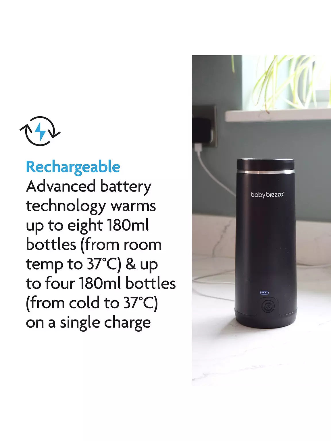 SuperFast Portable Bottle Warmer / All Black