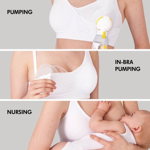 3 - in - 1 Nursing & Pumping Bra White - Small | Nursing Bras | Medela for Mamas & Papas LB - Breast Care