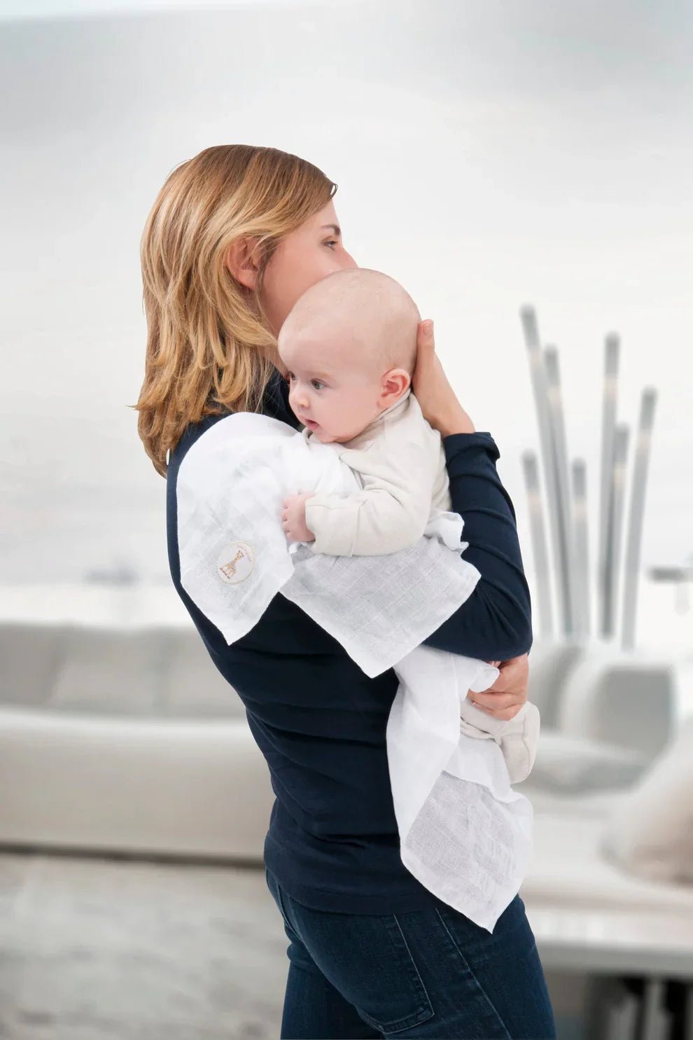 Set of 4 Muslins 70x70 cm | Muslin | Sophie La Girafe for Mamas & Papas LB - Bibs & Muslins