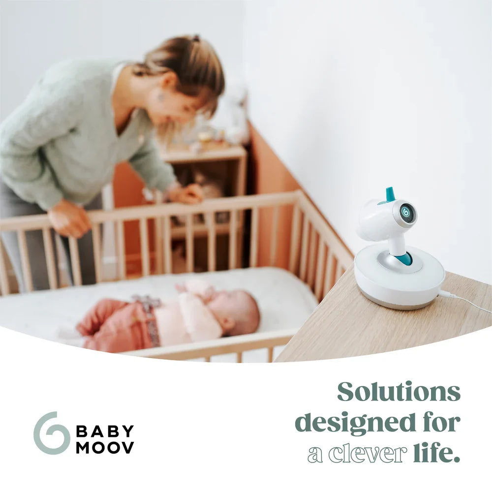 Yoo-Moov Video Baby Monitor White/Blue