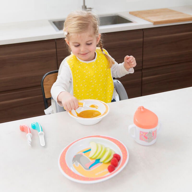 Yummy Lunch Set - Coral | Feeding Set | Badabulle for Mamas & Papas LB - 6hr