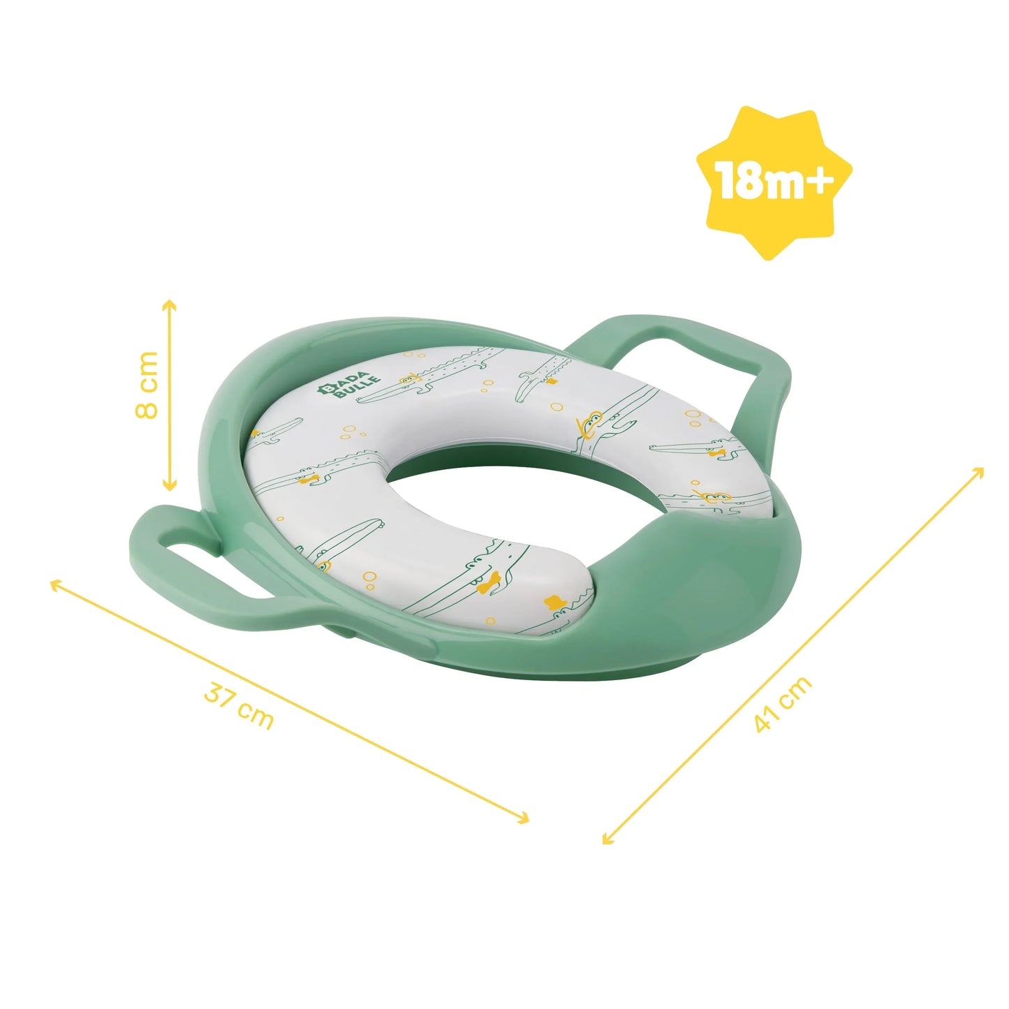 Comfort toilet reducer with handles