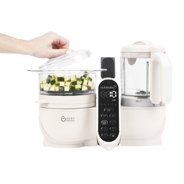 Babymoov Nutribaby + Mineral Beige 6-in-1 Multi-Purpose Baby Food Processor | Mamas & Papas, Babies, Nursing, Food Processor
