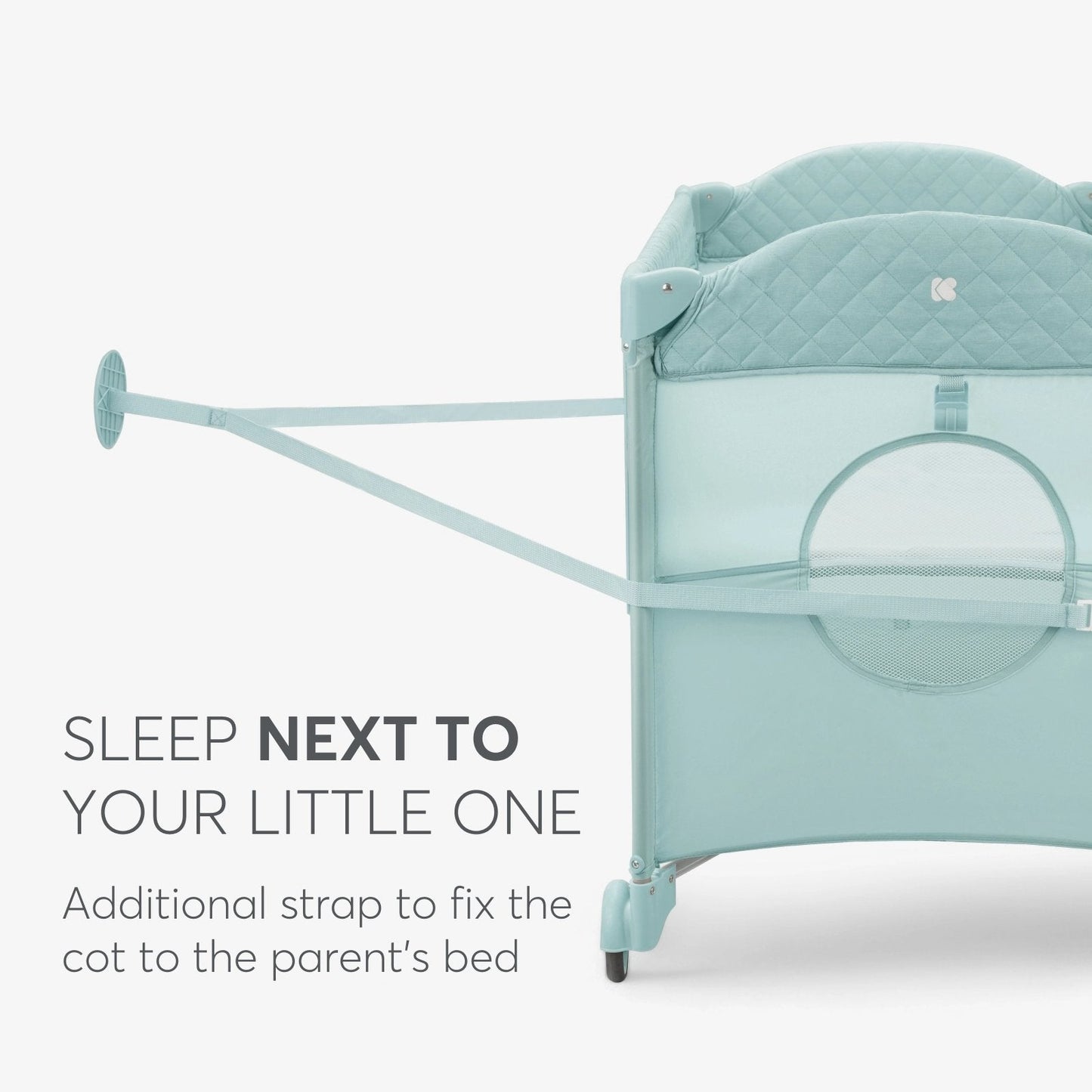 KikkaBoo Milky Way Baby Cot 2 Levels | Mamas & Papas, Babies, Nursing, Travel Cot