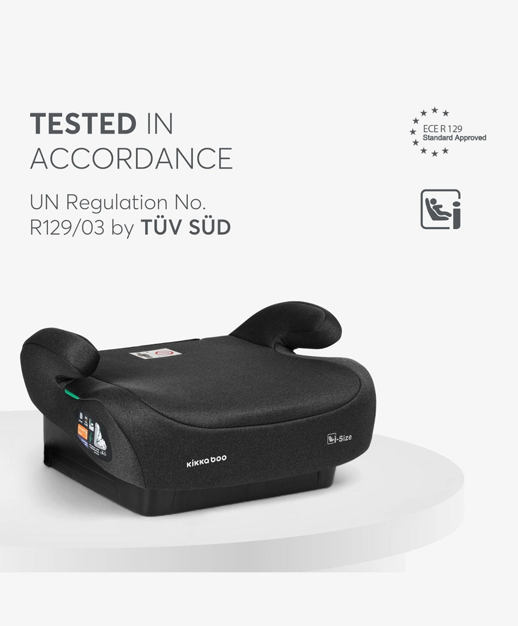 KikkaBoo Car Seat i-Go 125-150cm - Black | Mamas & Papas, Babies, Nursing, Car Seat