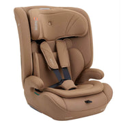 Mocha i-Size car seat with headrest and side bolsters, padded fabric upholstery