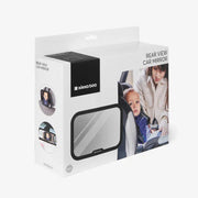 Car rearview mirror box with product window and child safety photo