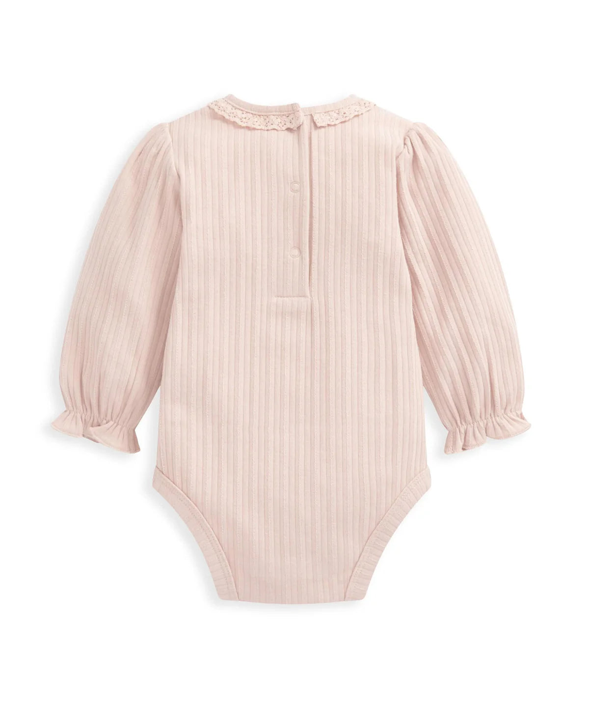 Mamas & Papas Lace Trim Bodysuit - Pink | Mamas & Papas, Babies, Nursing, Bodysuit