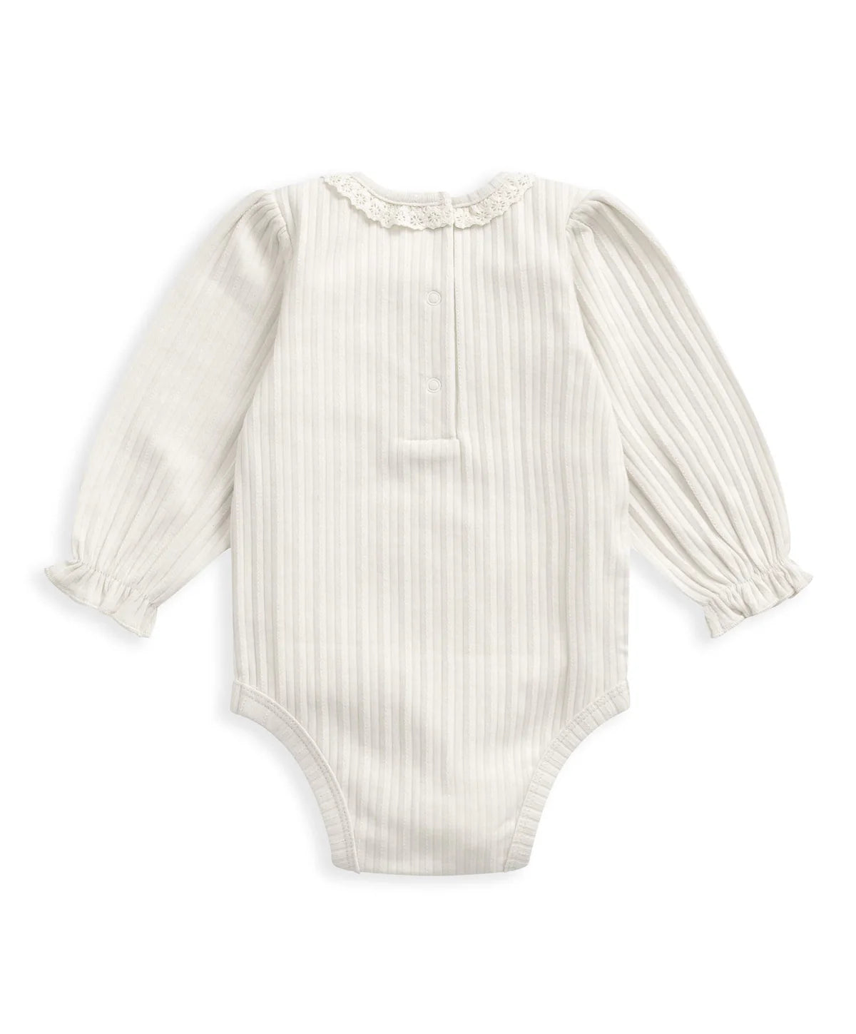 Mamas & Papas Lace Trim Bodysuit - Cream | Mamas & Papas, Babies, Nursing, Bodysuit