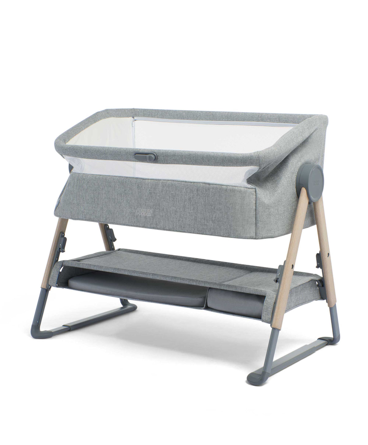 Mamas & Papas Bedside Crib - Grey | Mamas & Papas, Babies, Nursing, Bedside Crib