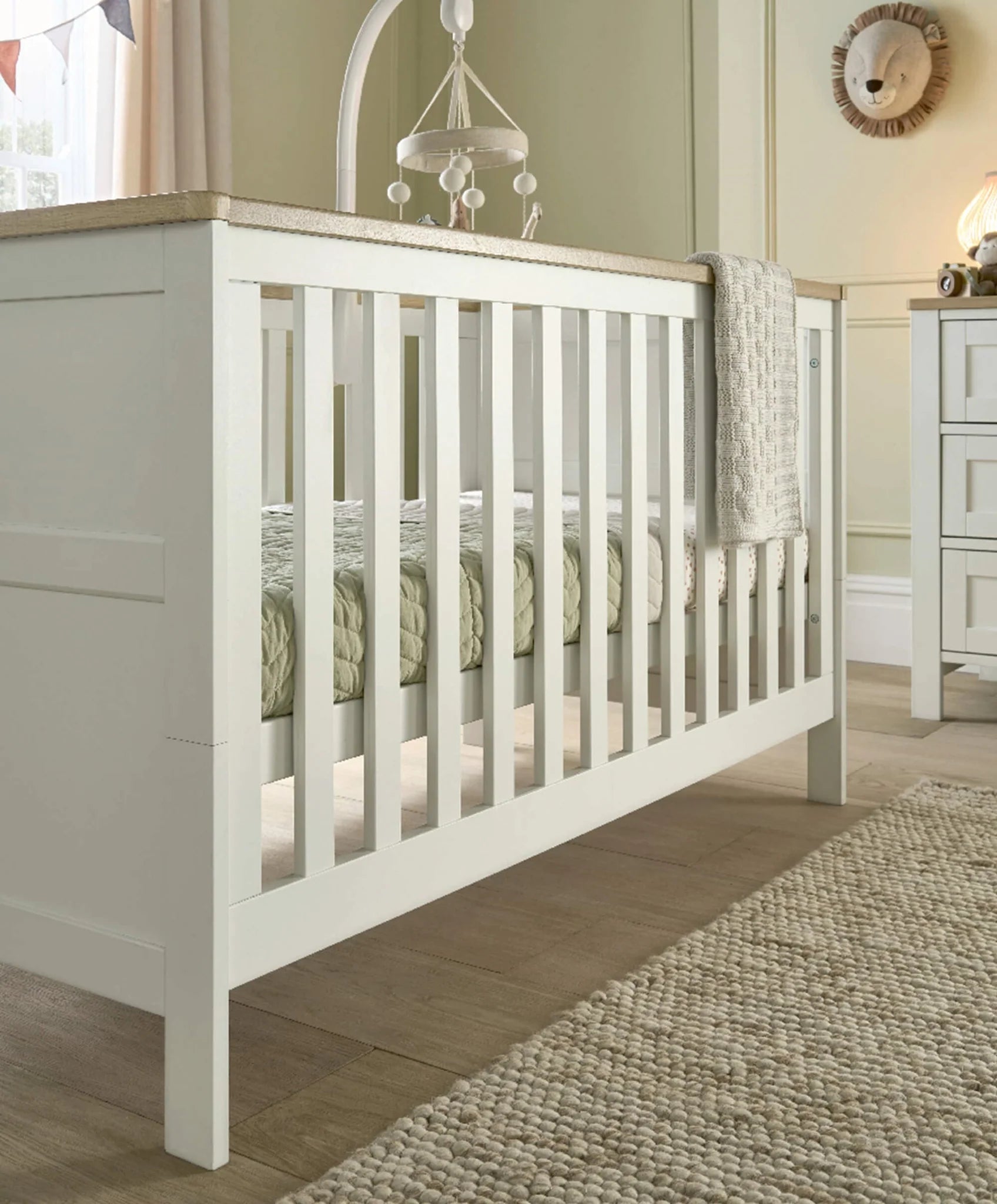 Mamas & Papas Wedmore Cotbed - White/Natural | Mamas & Papas, Babies, Nursing, Cot