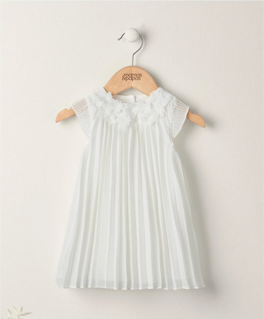 Mamas & Papas Flower Applique Pleat Dress | Mamas & Papas, Babies, Nursing, Dress
