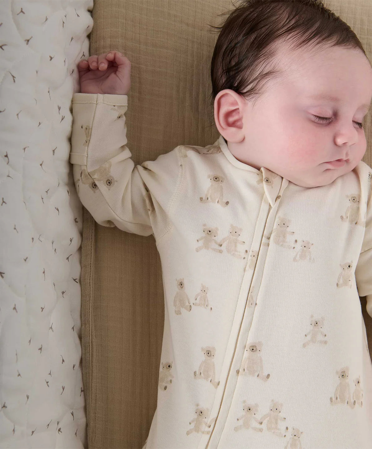 Mamas & Papas Teddy Bear All In One - Sand | Mamas & Papas, Babies, Nursing, Sleepsuit