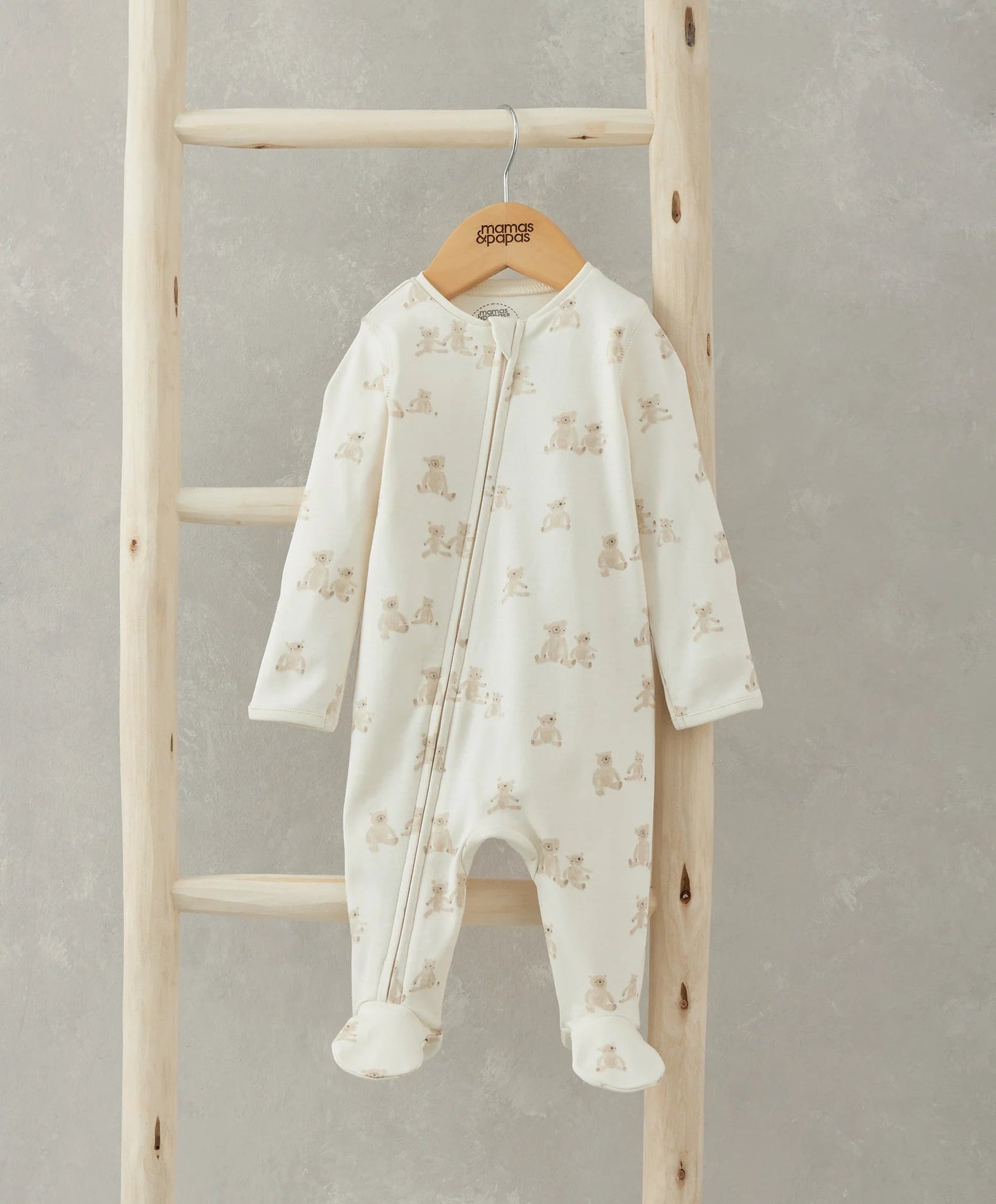Mamas & Papas Teddy Bear All In One - Sand | Mamas & Papas, Babies, Nursing, Sleepsuit