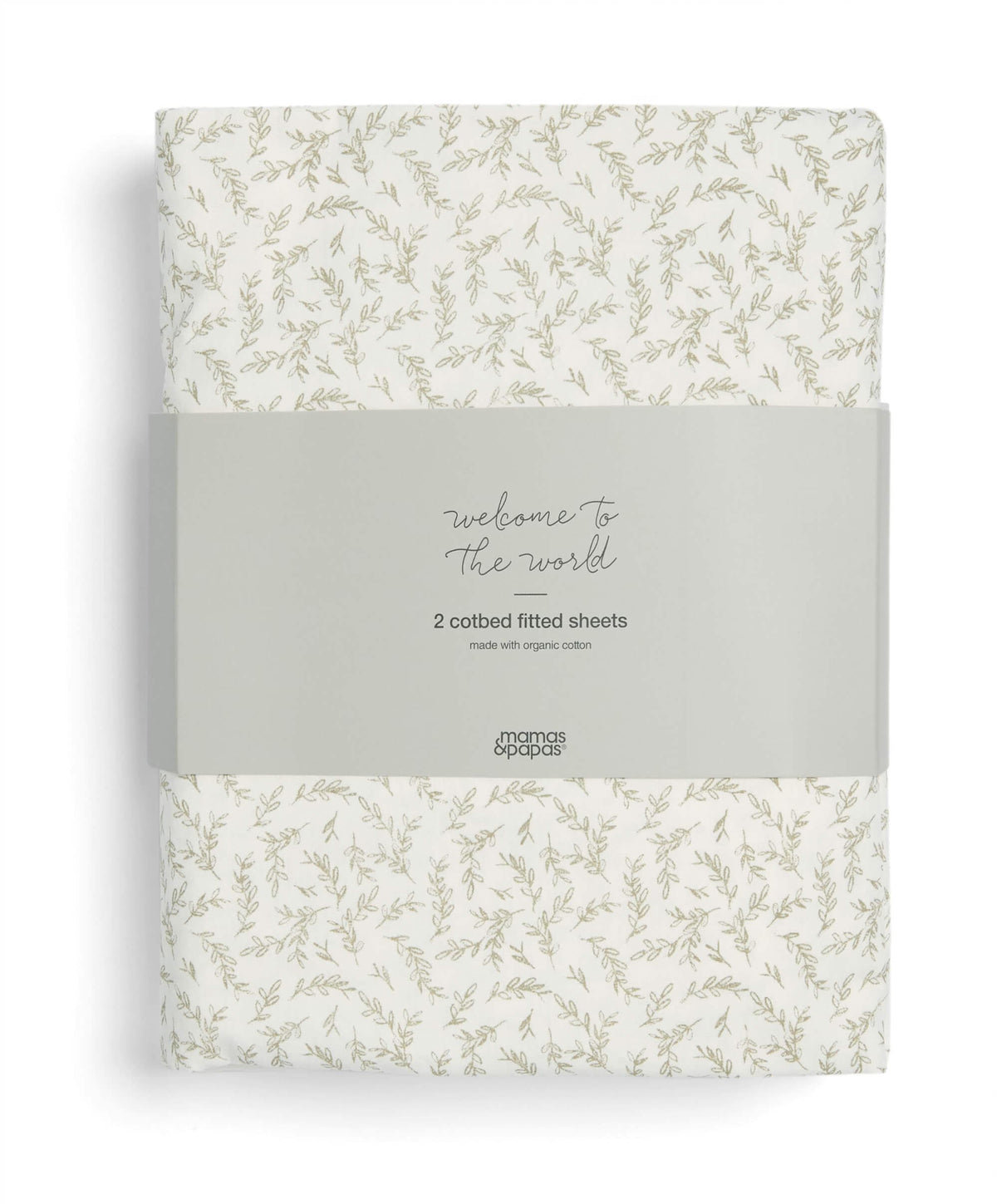 Mamas & Papas Cotbed Fitted Sheets Pack of 2 Seed - Leaf | Mamas & Papas, Babies, Nursing, Nursery Bedding