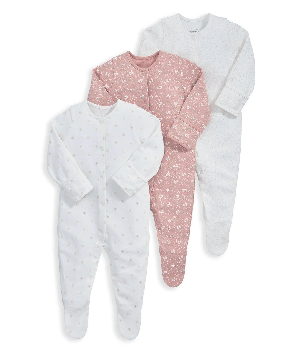 Mamas & Papas Floral Print Sleepsuits (Set of 3) | Mamas & Papas, Babies, Nursing, Sleepsuit