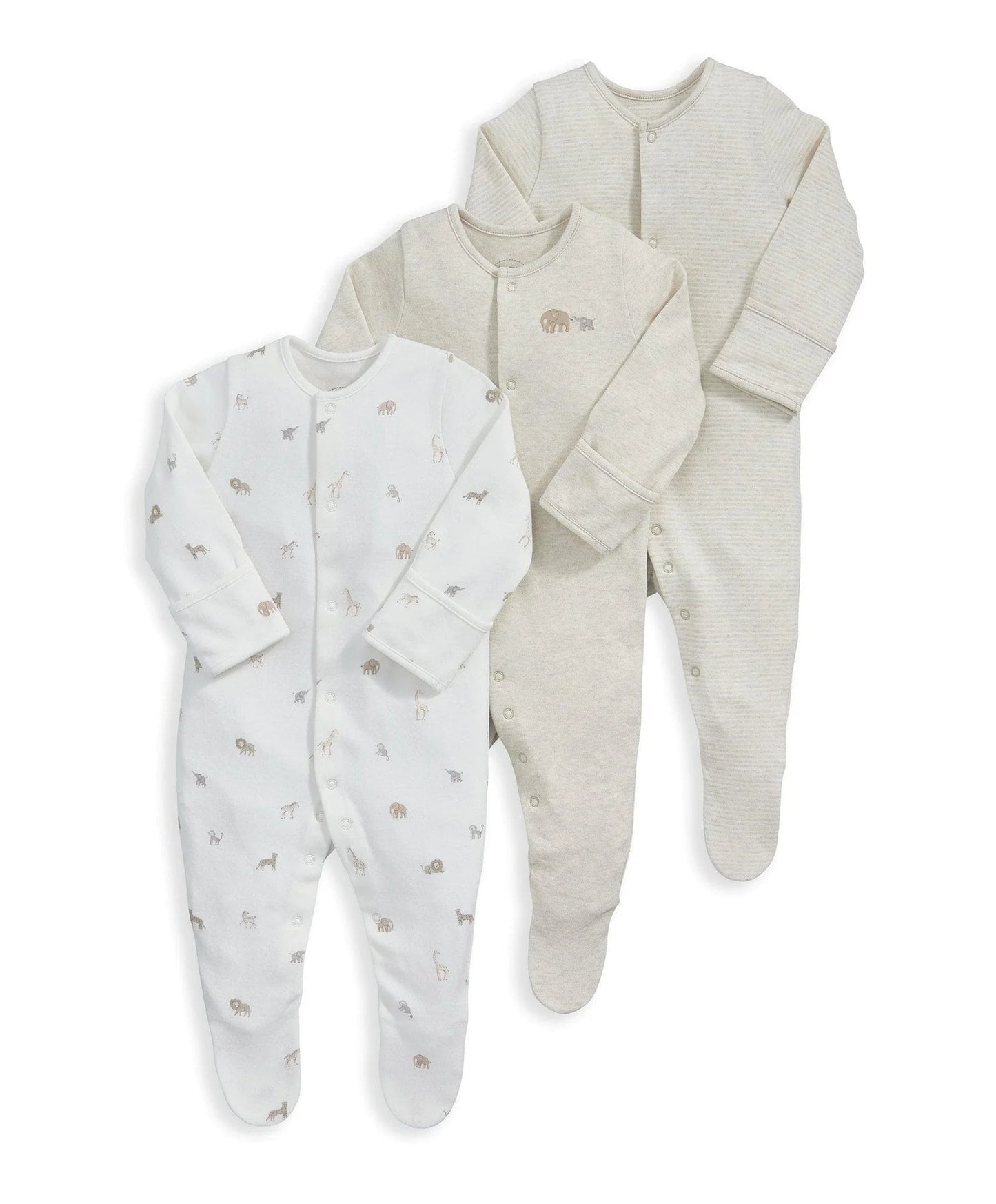 Mamas & Papas Born Wild Sleepsuits (Set of 3) | Mamas & Papas, Babies, Nursing, Sleepsuit