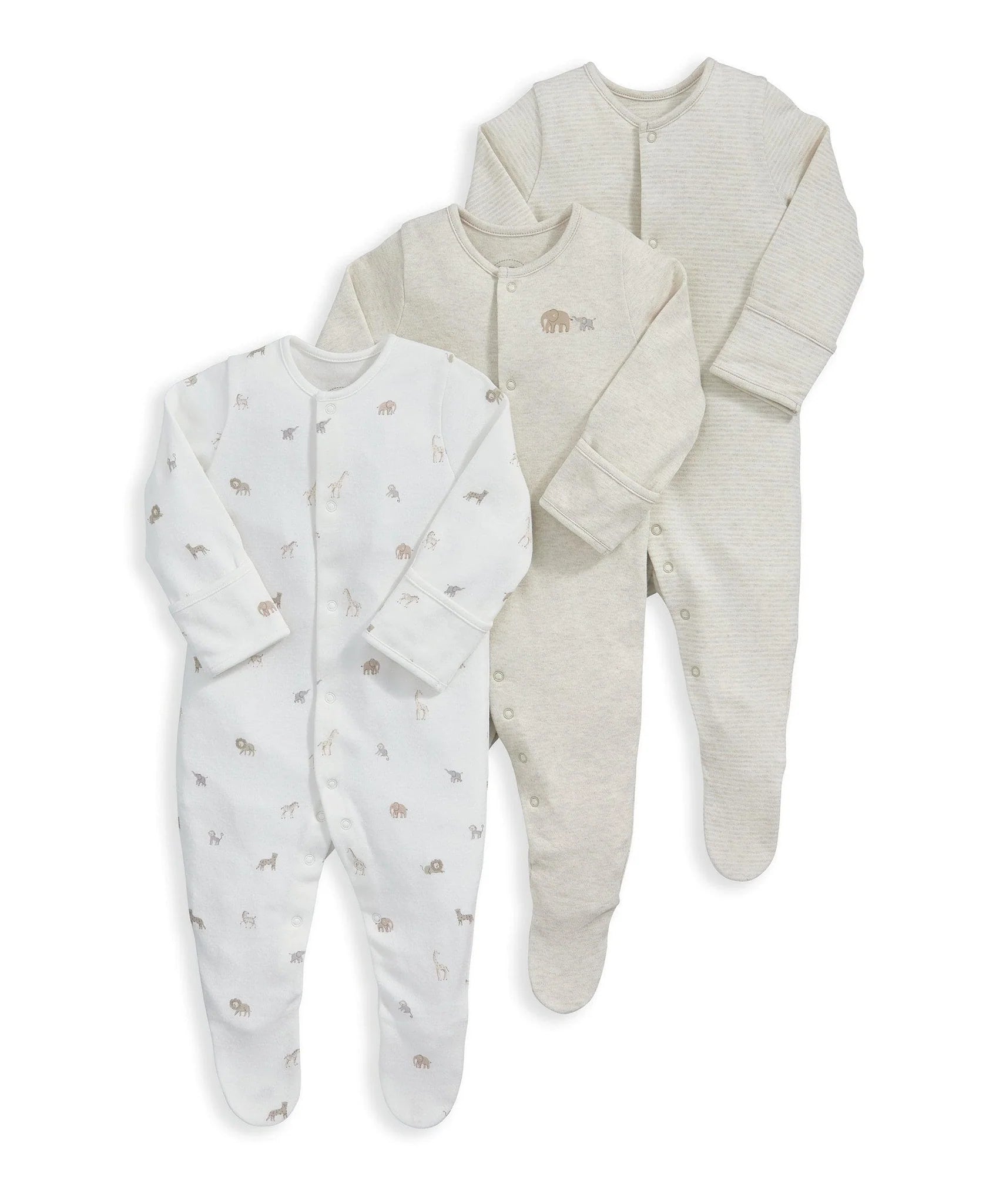 Mamas & Papas Born Wild Sleepsuits (Set of 3) | Mamas & Papas, Babies, Nursing, Sleepsuit