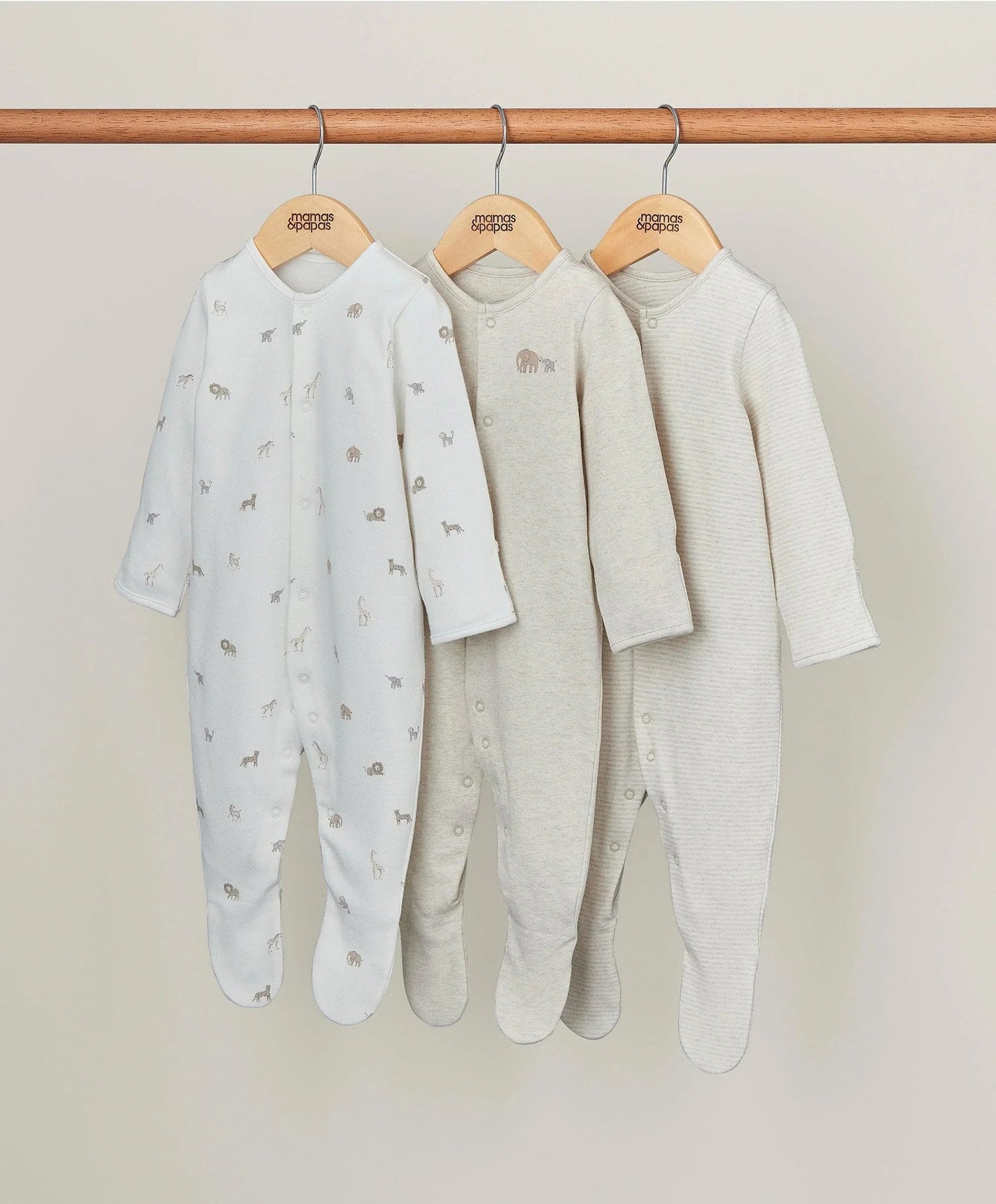 Mamas & Papas Born Wild Sleepsuits (Set of 3) | Mamas & Papas, Babies, Nursing, Sleepsuit