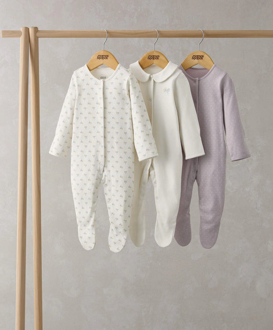 Mamas & Papas Floral Spot Sleepsuits (Set of 3) | Mamas & Papas, Babies, Nursing, Sleepsuit