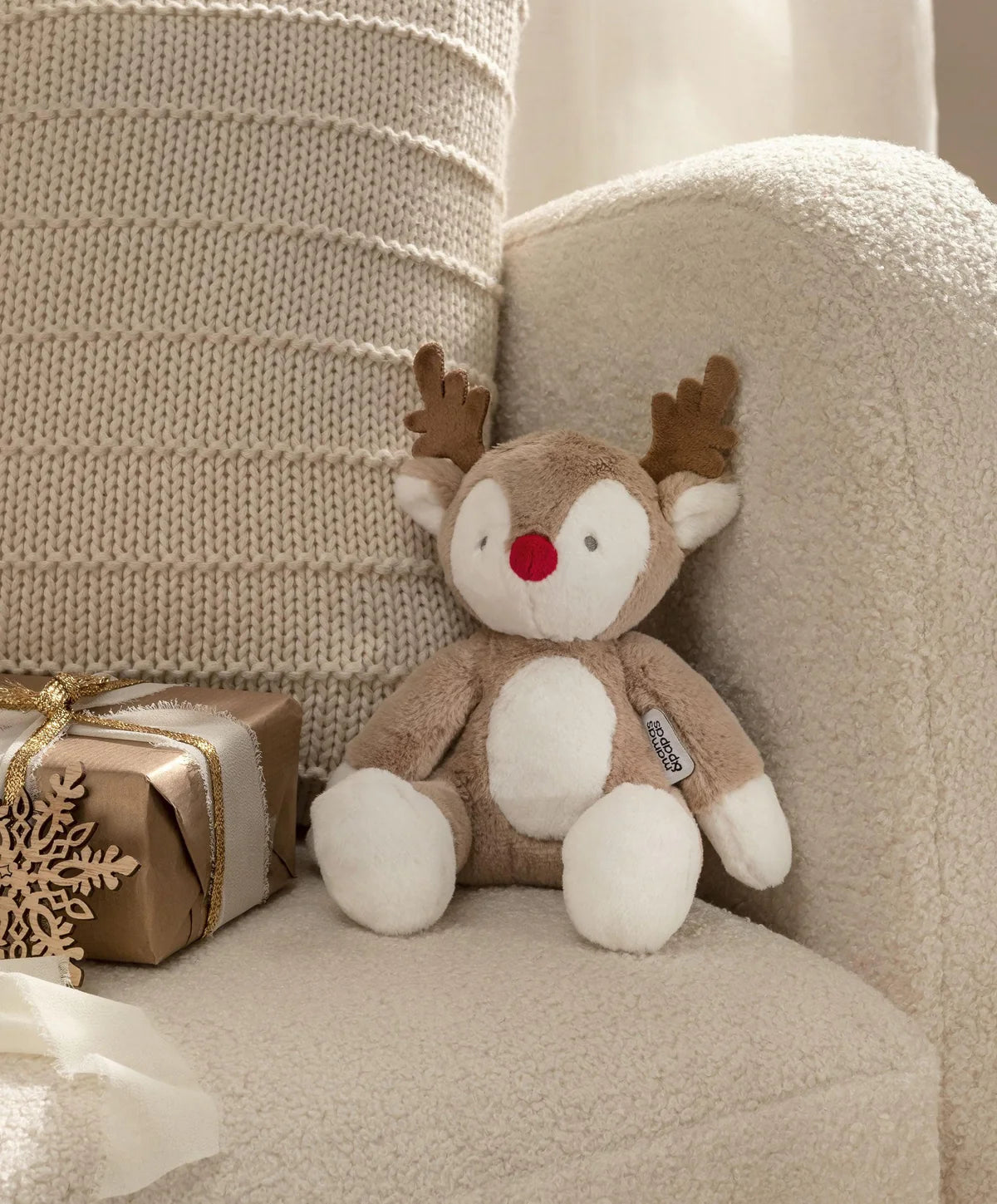 Mamas & Papas Soft Toy Reindeer Beanie | Mamas & Papas, Babies, Nursing,
