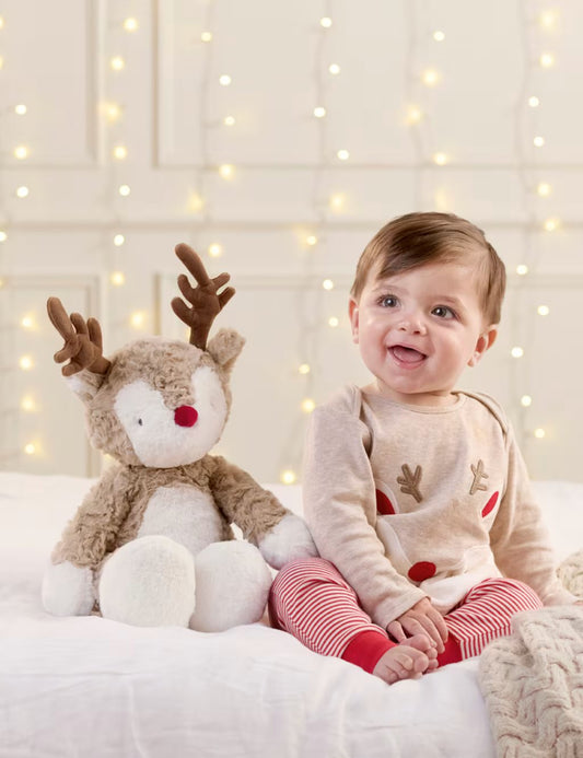 Mamas & Papas Soft Toy Reindeer Beanie | Mamas & Papas, Babies, Nursing,
