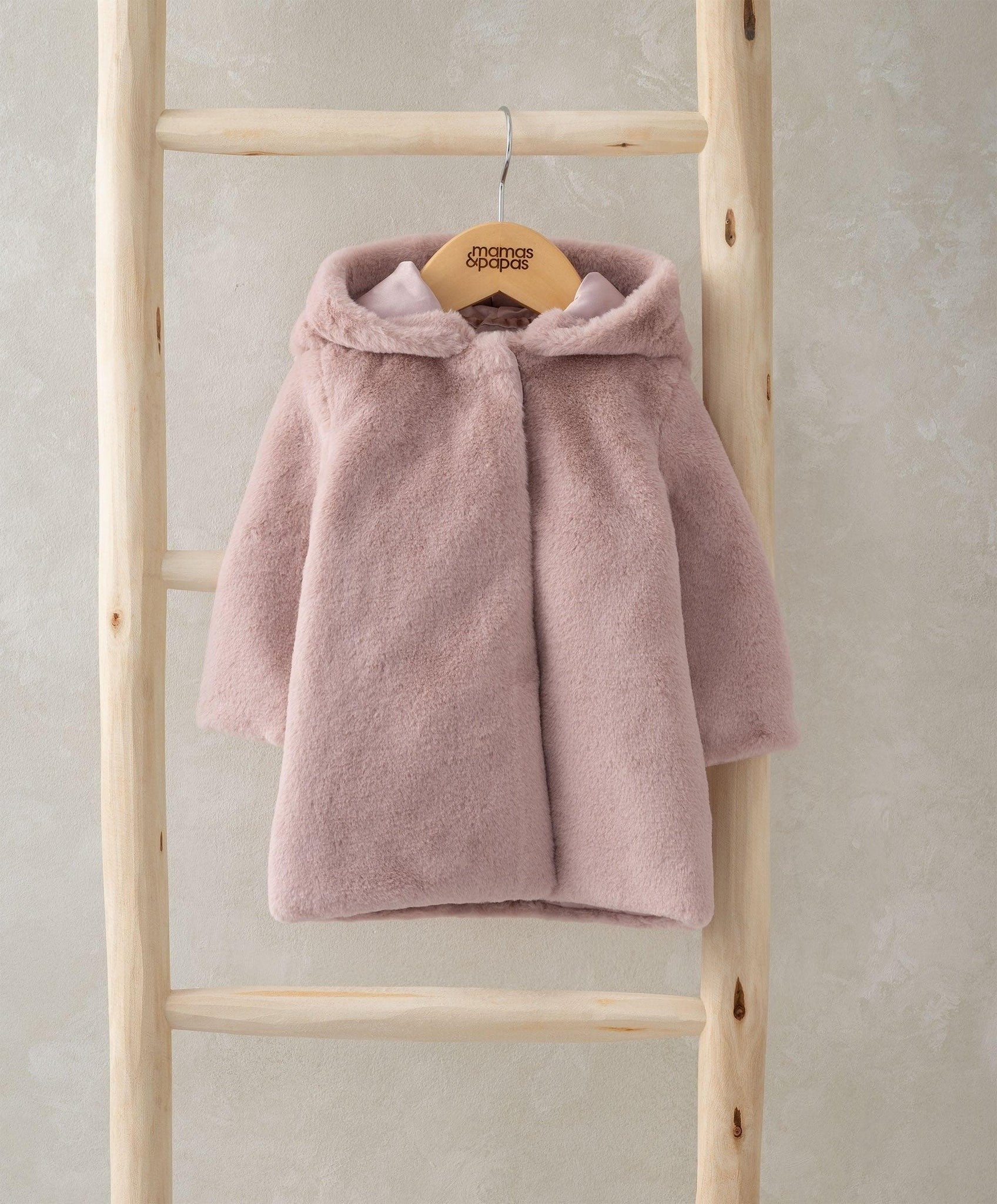 Mamas & Papas Faux Fur Jacket Pink | Mamas & Papas, Babies, Nursing, Jacket