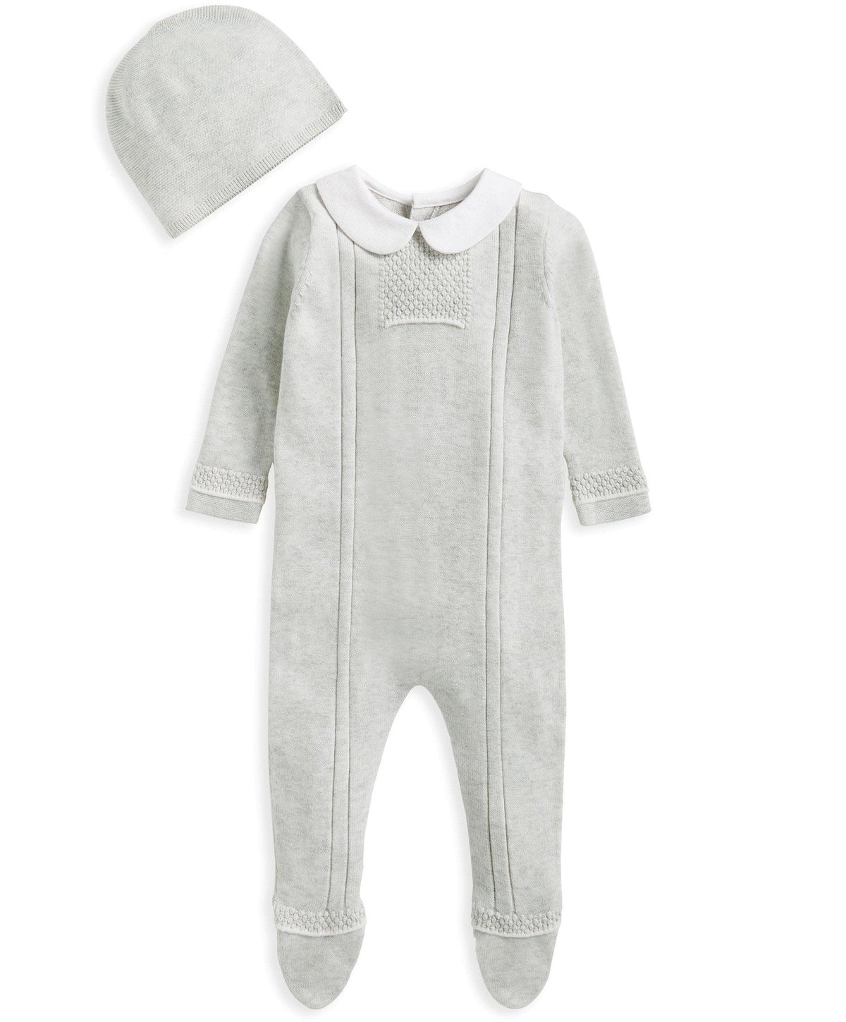 Mamas & Papas Knitted All In One & Hat White | Mamas & Papas, Babies, Nursing, Sleepsuit
