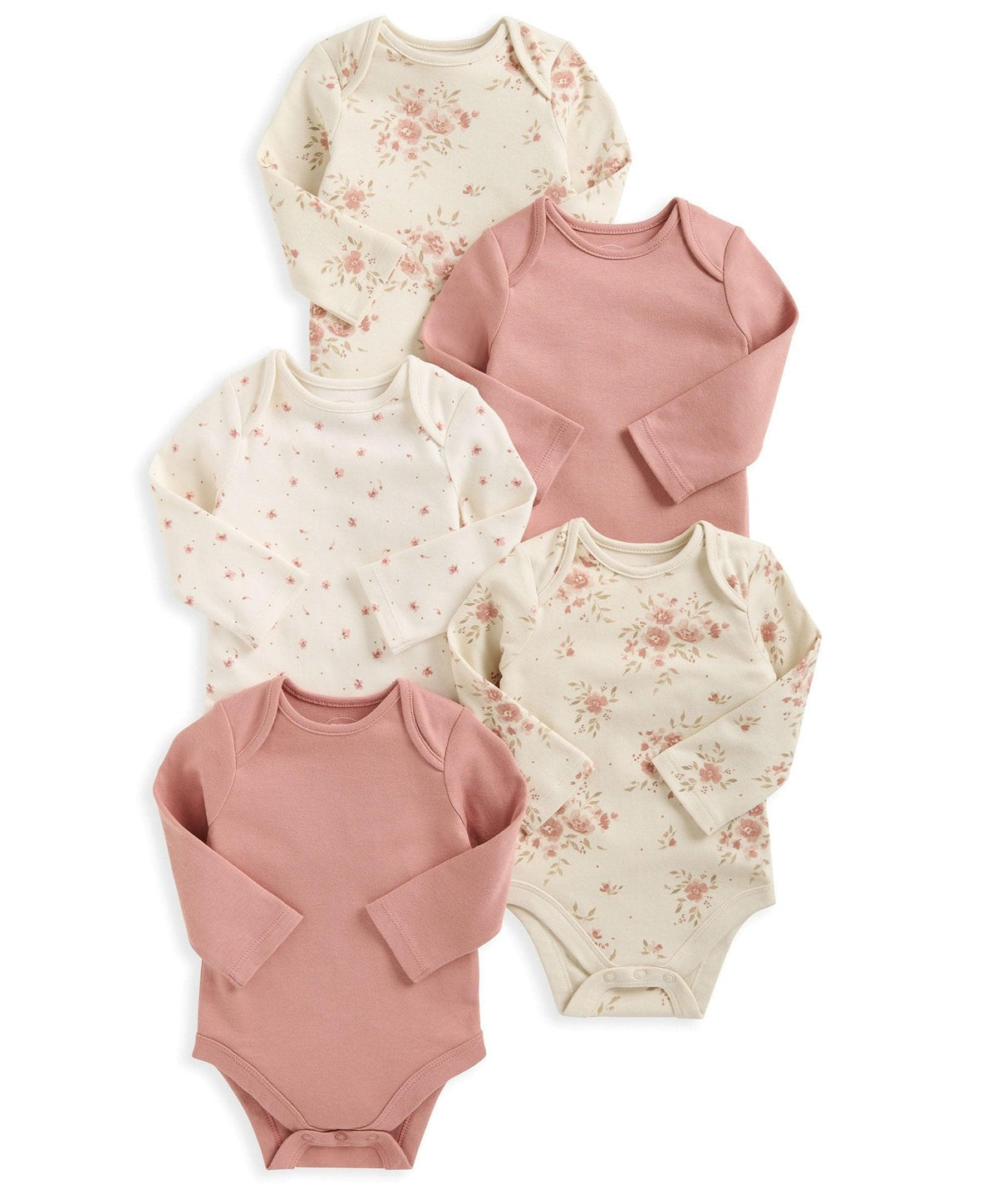 Mamas & Papas Floral Long Sleeve Bodysuits Pack of 5 | Mamas & Papas, Babies, Nursing, Bodysuit