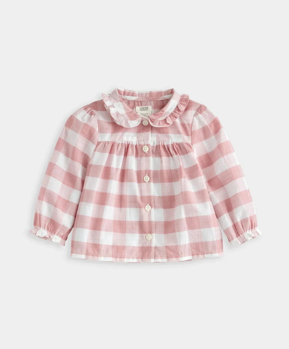 Gingham Pyjamas - Pink Checks | Pyjama | Mamas & Papas for Mamas & Papas LB - 6hr