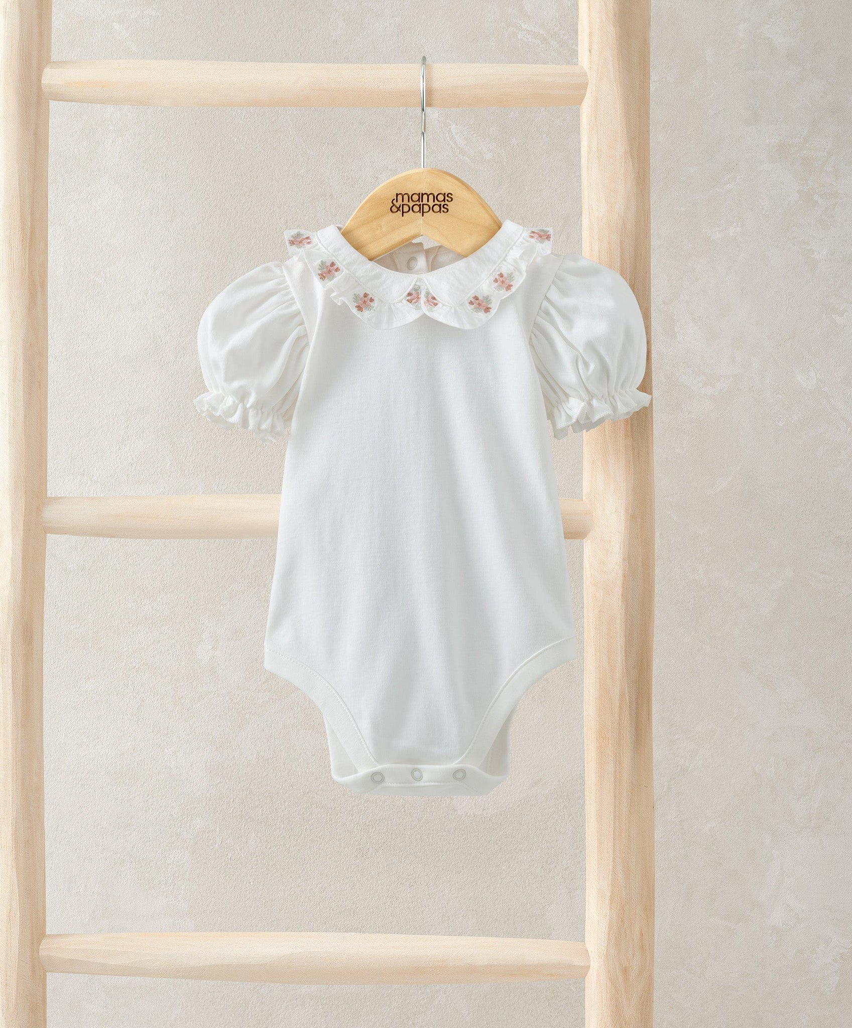 Mamas & Papas Embroidered Collar Bodysuit | Mamas & Papas, Babies, Nursing, Bodysuit