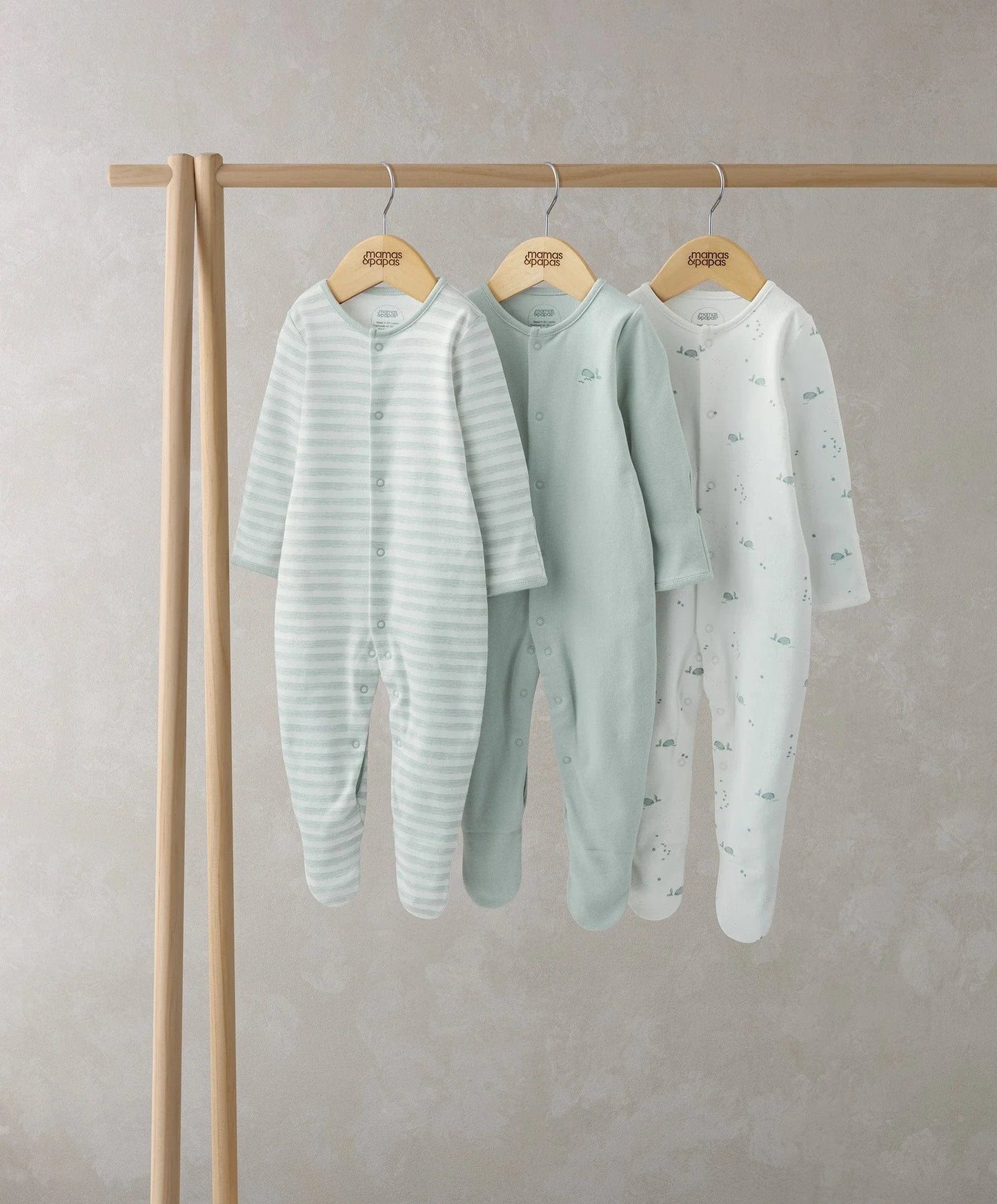 Mamas & Papas Whale Sleepsuits (Set of 3) | Mamas & Papas, Babies, Nursing, Sleepsuit