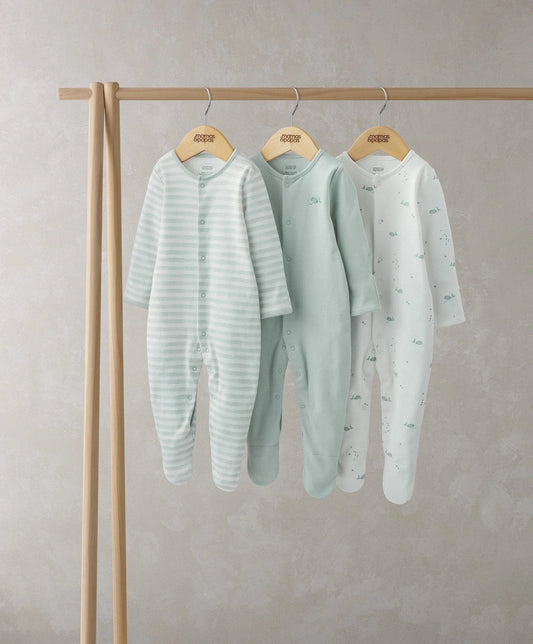 Mamas & Papas Whale Sleepsuits (Set of 3) | Mamas & Papas, Babies, Nursing, Sleepsuit