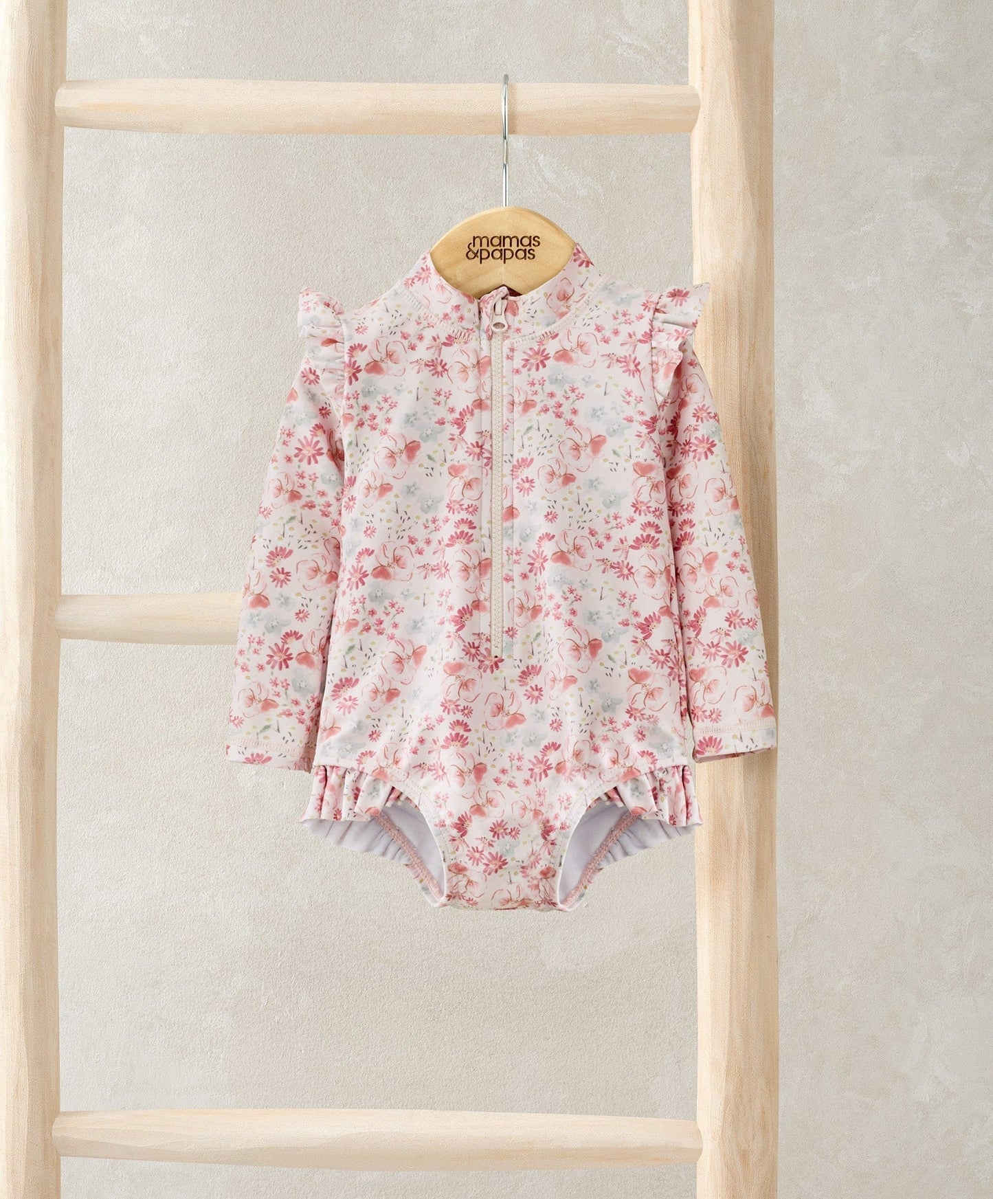 Mamas & Papas Long Sleeve Floral Swimsuit | Mamas & Papas, Babies, Nursing, Swimsuit