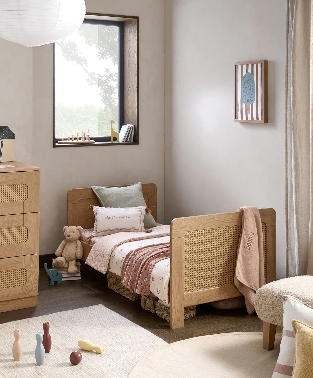 Esna Cotbed - Rattan | Cot Bed | Mamas & Papas for Mamas & Papas LB - Cots & Cotbeds