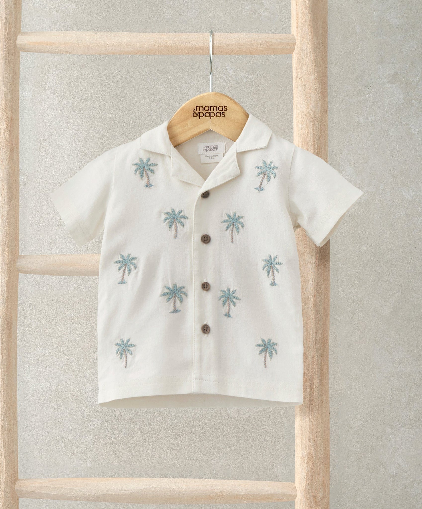 Mamas & Papas Palm Tree Embroidered Shirt | Mamas & Papas, Babies, Nursing, Shirt