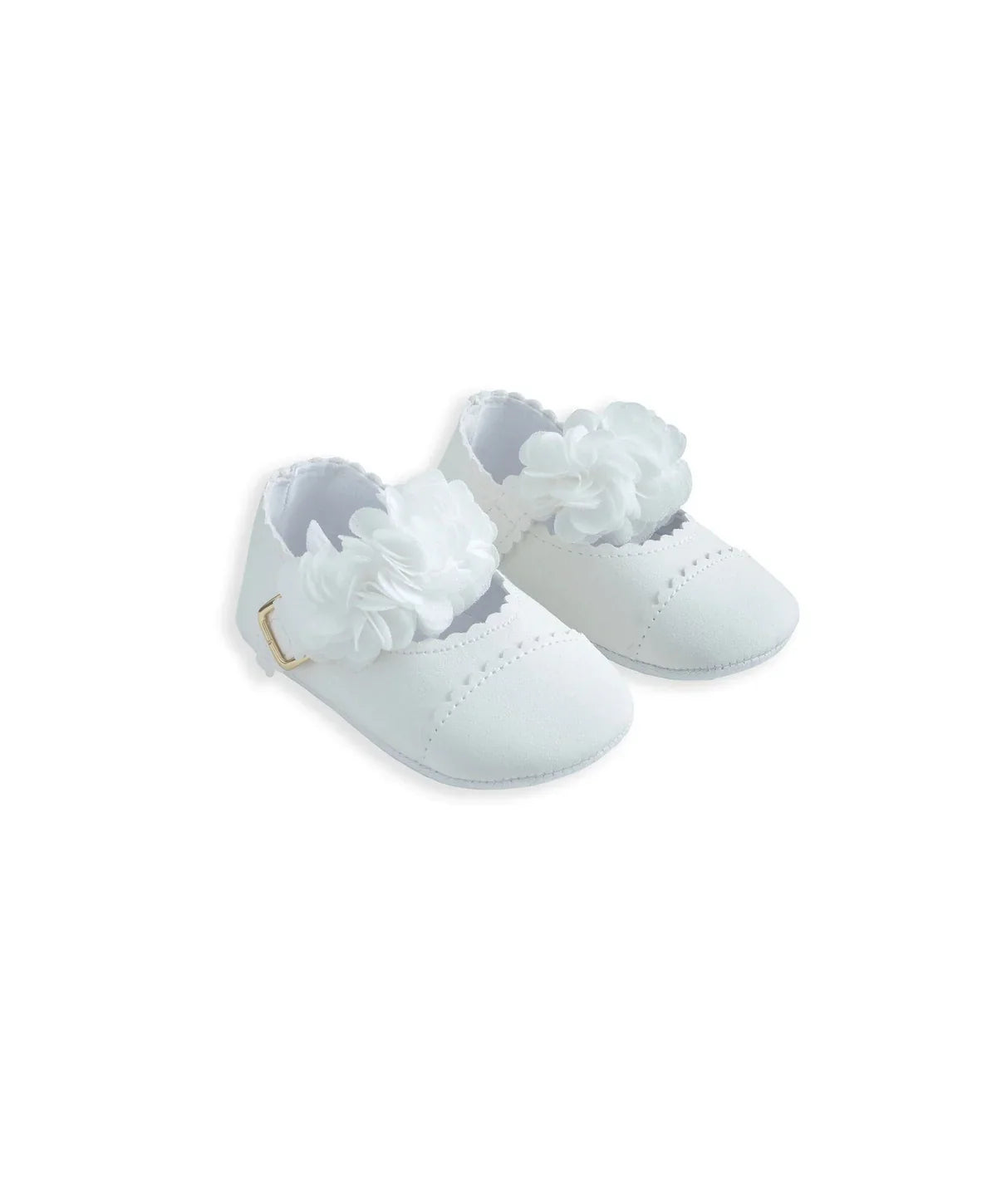 Scalloped Edge Flower Ballet Shoes