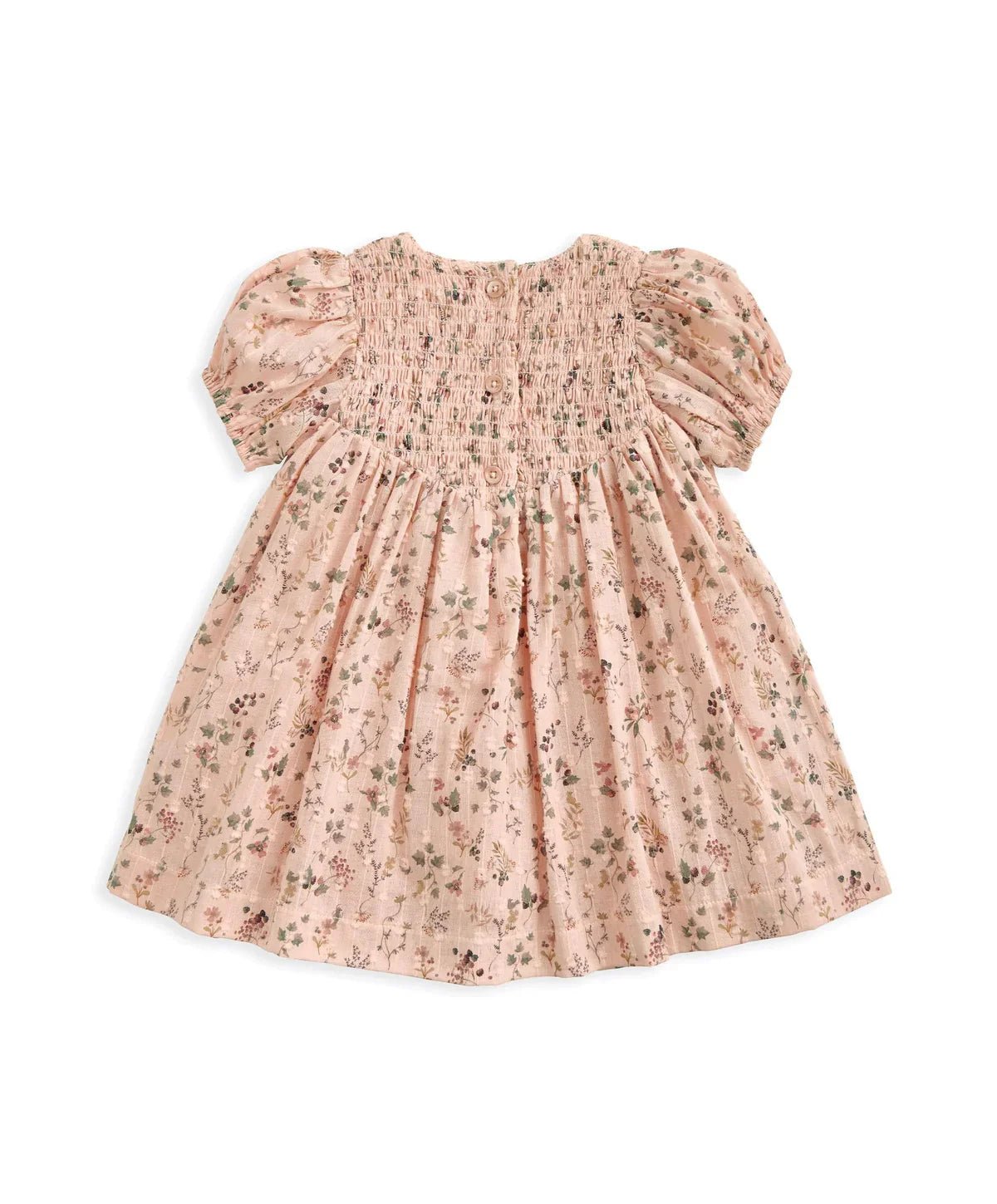 Ditsy Floral Dress with Smocked Yoke - Pink | Dress | Mamas & Papas for Mamas & Papas LB - 6hr