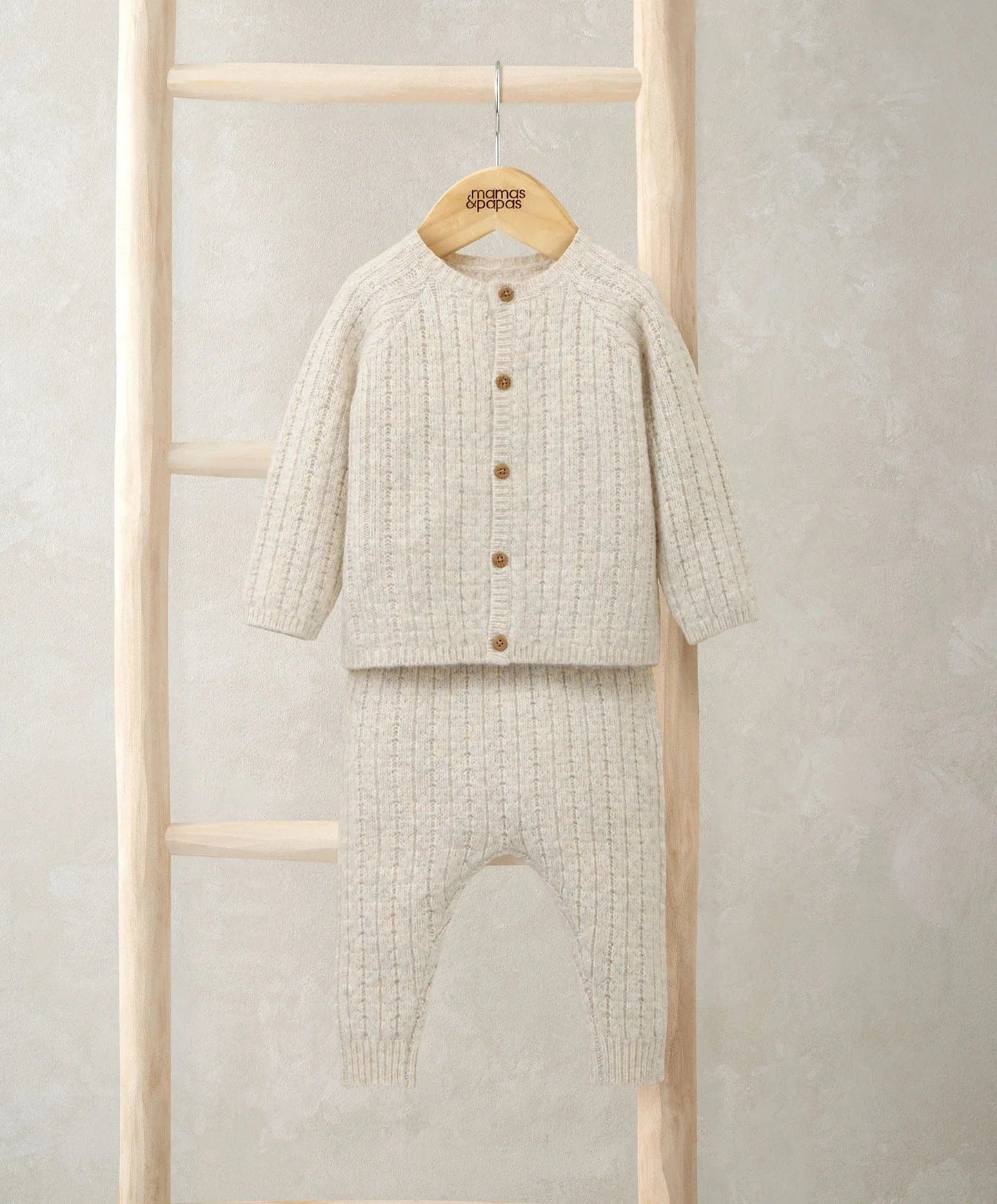 Cable Knit Top & Bottoms Set (2 Pieces) | Knit Set | Mamas & Papas for Mamas & Papas LB - 6hr