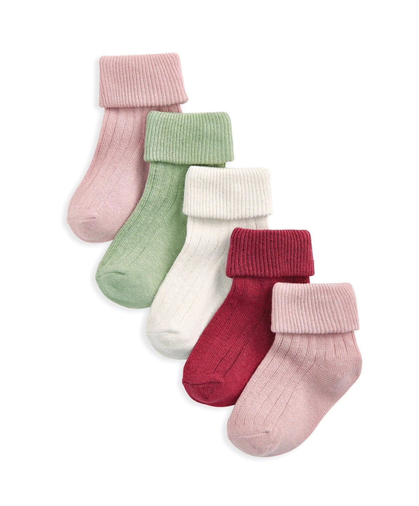Ribbed Socks (Pack of 5) - Multicolour | Sock | Mamas & Papas for Mamas & Papas LB - Accessories