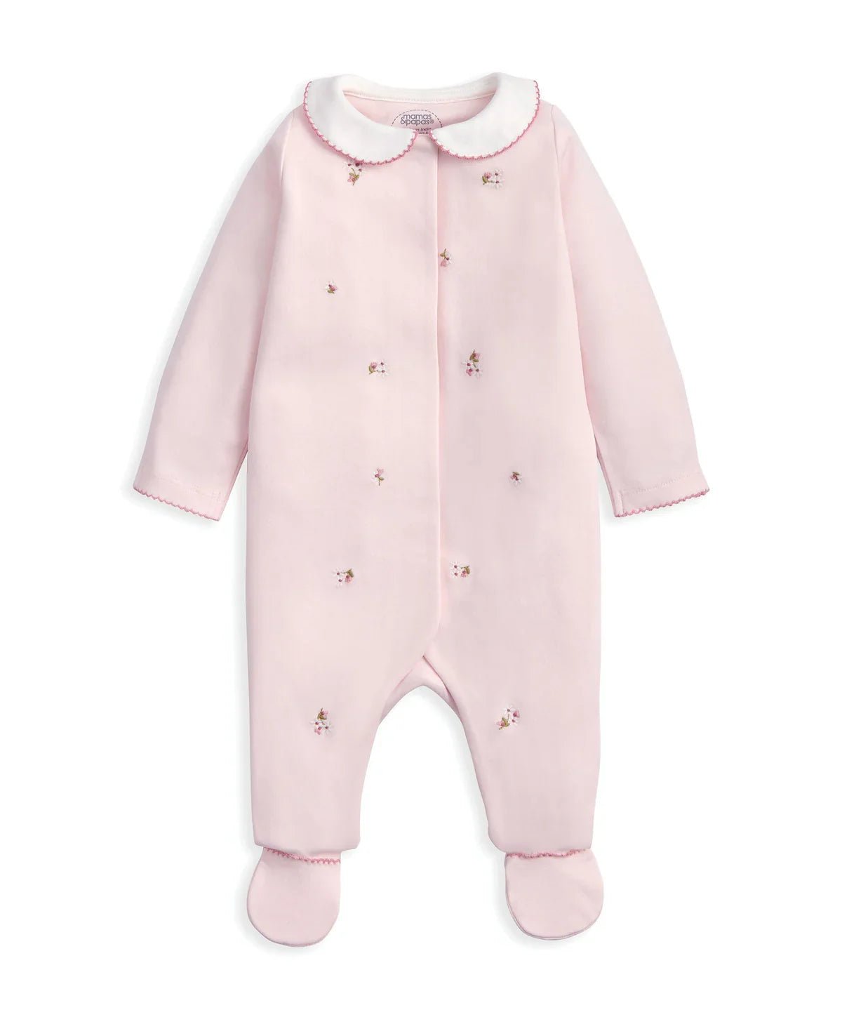 Embroidered Romper Hat & Blanket Set (3 Pieces) - Pink Welcome To the World | Bodysuit | Mamas & Papas for Mamas & Papas LB - 6hr