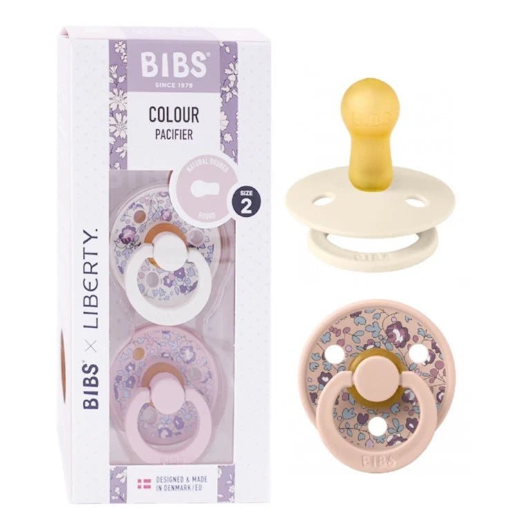 Liberty 2 Pack Colour | Pacifier | Bibs for Mamas & Papas LB - 6hr