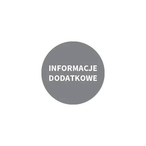 Gray circle with text "INFORMACJE DODATKOWE"