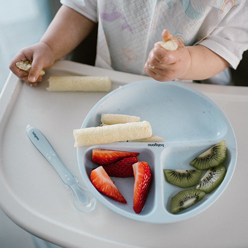 Babyono Silicone Suction Plate Light Blue | Mamas & Papas, Babies, Nursing, Plate