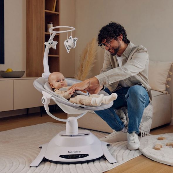 Swinging Chair Bella Set Grey Concrete | Swing | Lionelo for Mamas & Papas LB - Furniture & Nursery