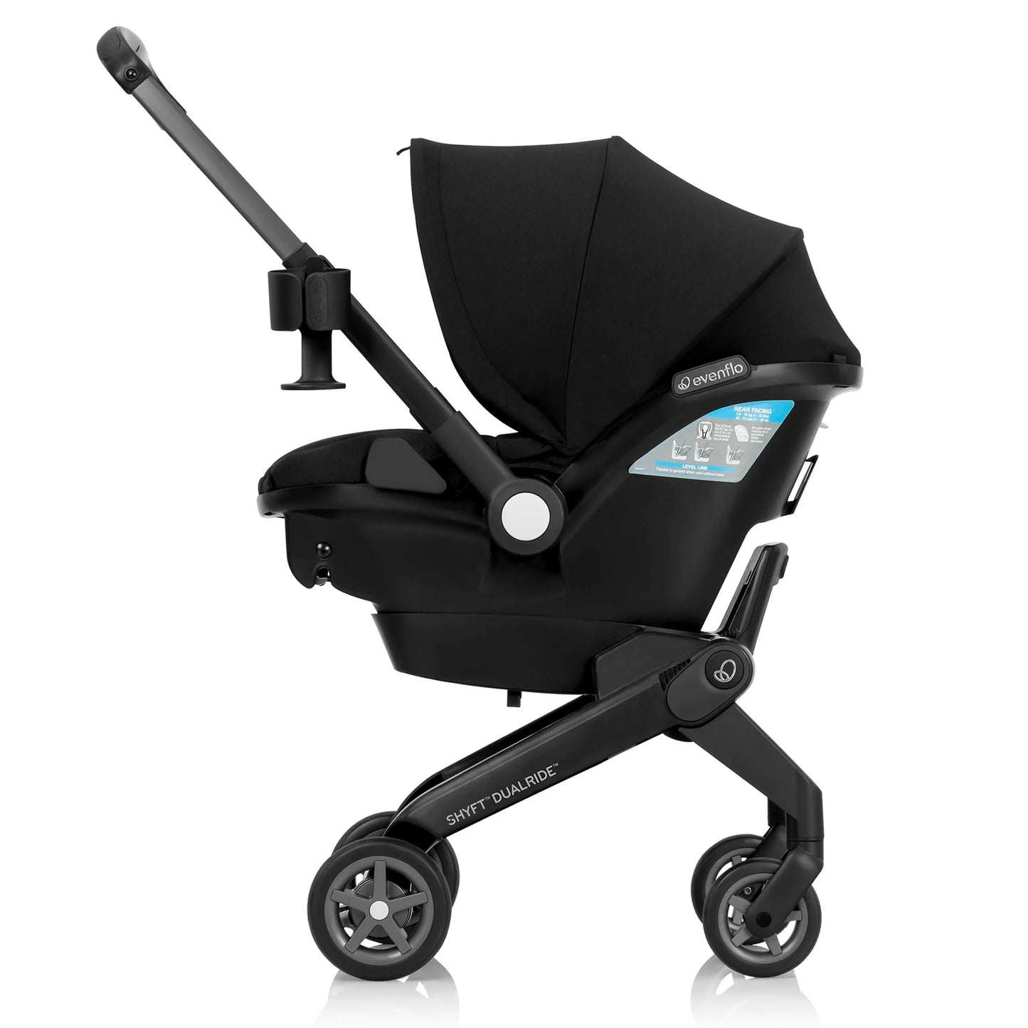 Shyft Dual Ride Car Seat and Stroller Combo - Beaufort Black