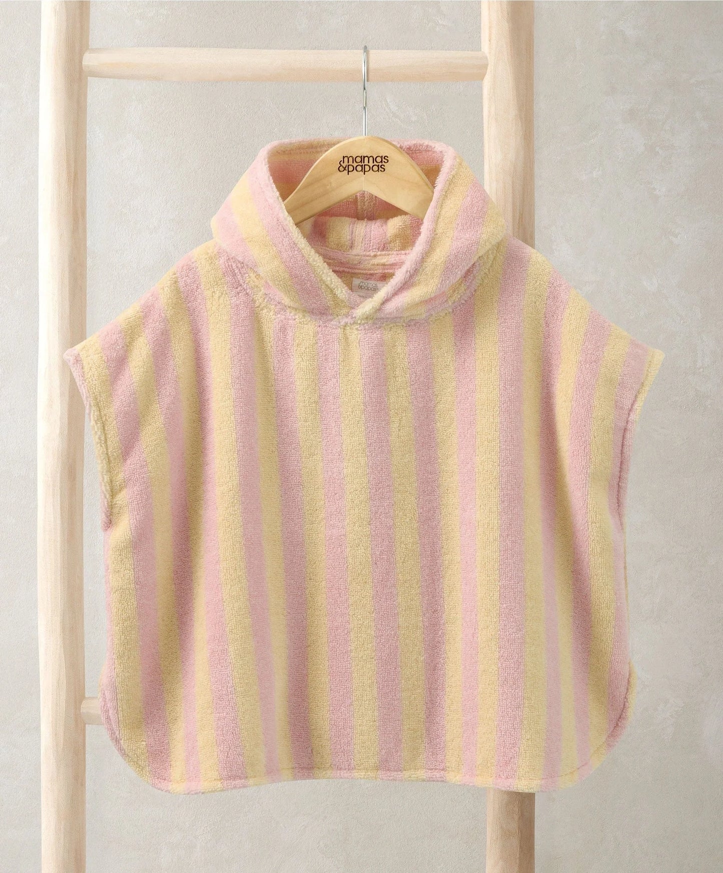 Pink Stripped Poncho Towel